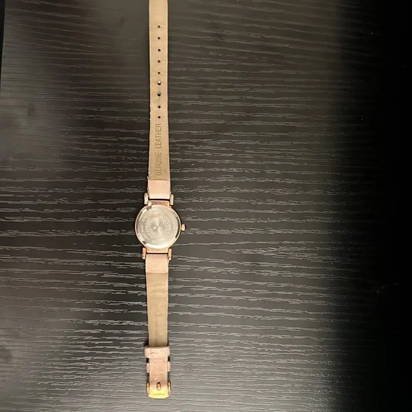 Anne Klein 10/9886 Rose Gold Bezel Pink Leather Band Women's Watch - Picture 3 of 6